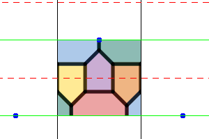 Unit cell for 7 colouring